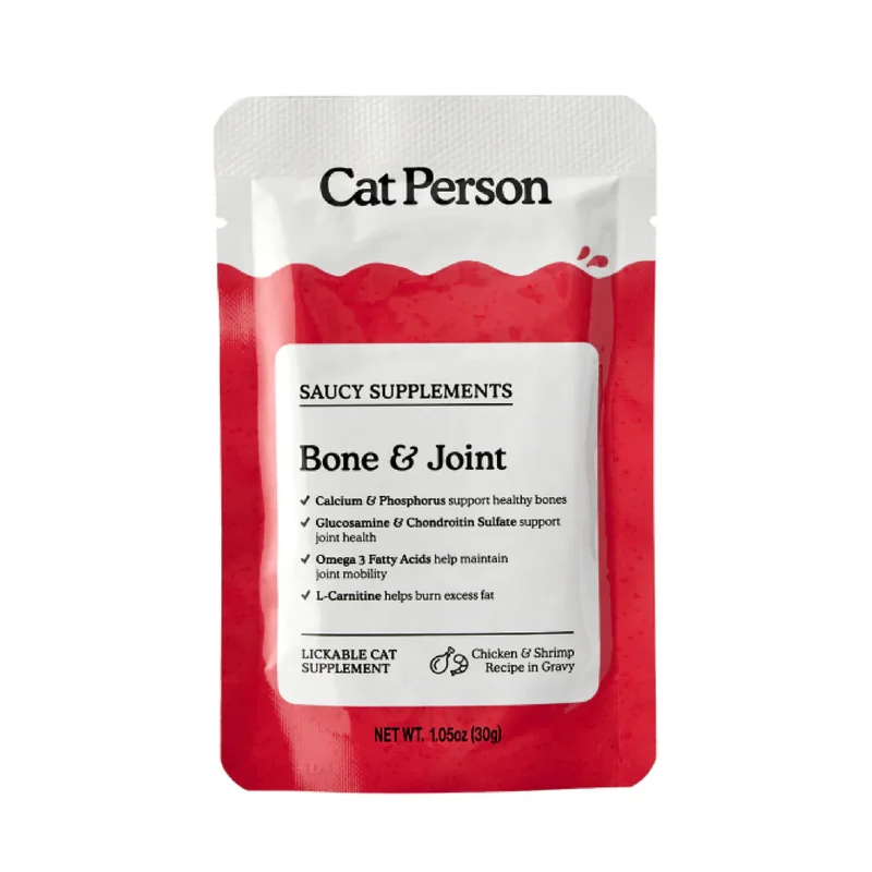 Weruva Cat Person Bone & Joint Supplement Chicken & Shrimp Recipe in Gravy
