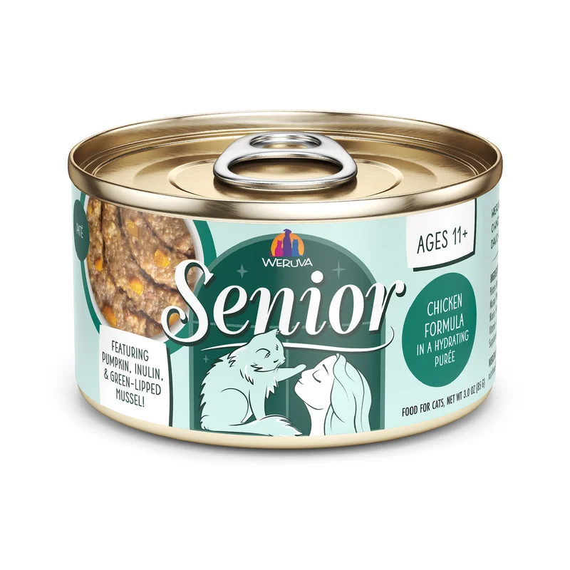 Weruva Cat Senior Chicken Formula in a Hydrating Pure Wet Cat Food