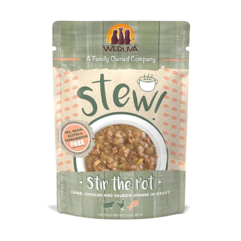 Weruva Cat Stew! Stir the Pot Chicken & Salmon Dinner in Gravy Cat Food