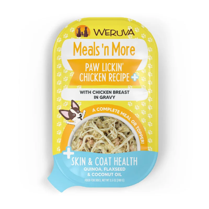 Weruva Meals 'n More Paw Lickin' Chicken Recipe Plus with Chicken Breast in Gravy for Dogs