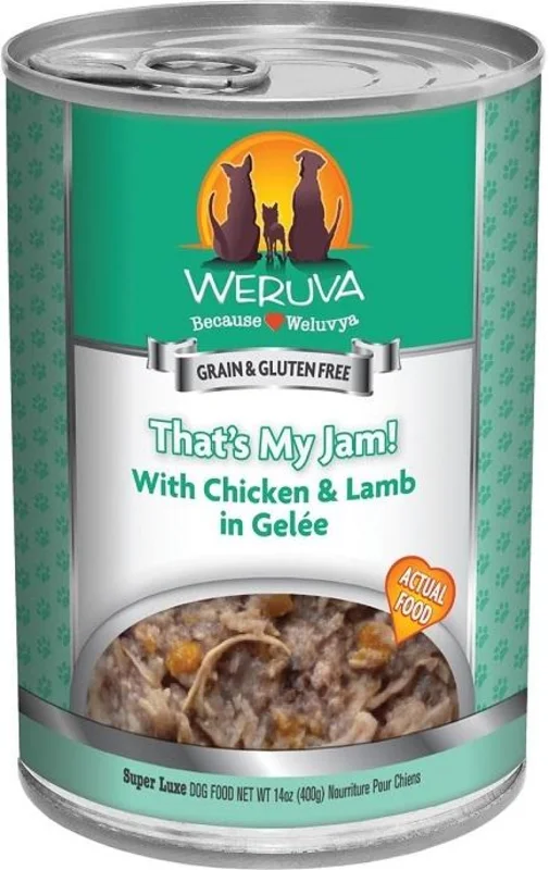 Weruva That's My Jam! with Chicken & Lamb in Gele Canned Dog Food