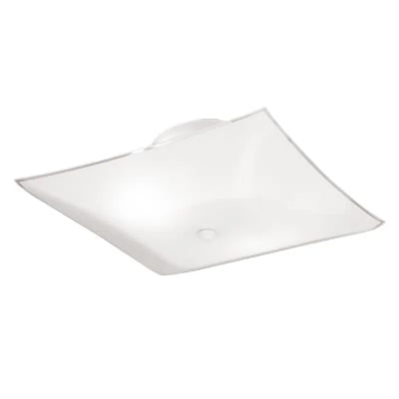 Westinghouse Two-Light Indoor Semi-Flush-Mount Ceiling Fixture White Finish with White Glass