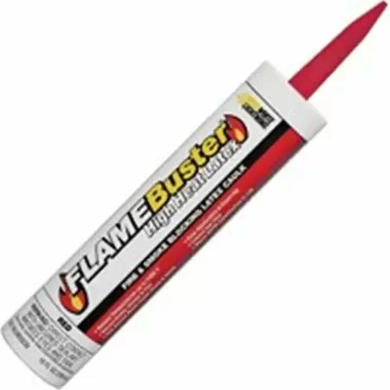 White Lightning Fire and Smoke Blocking Adhesive Caulk, 10 oz, Cartridge Red