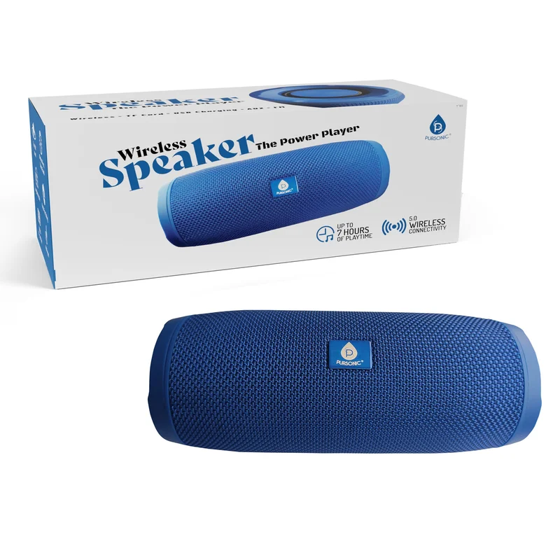 Wireless Speaker The Power Player Blue