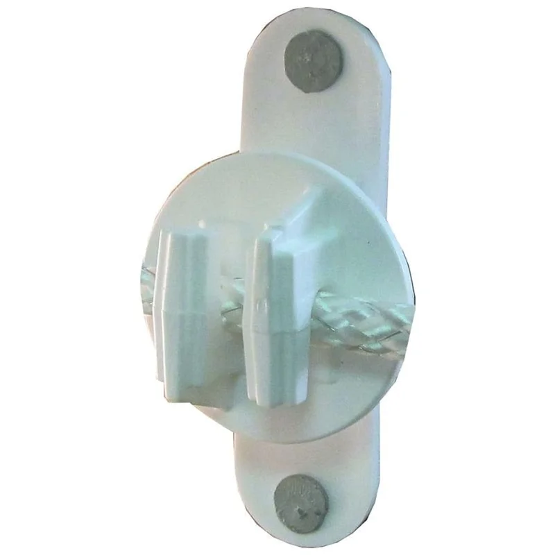 WOOD OR VINYL POST INSULATOR WHITE