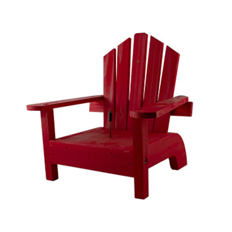 Woodlink Lake & Cabin Adirondack Chair Squirrel Feeder Red