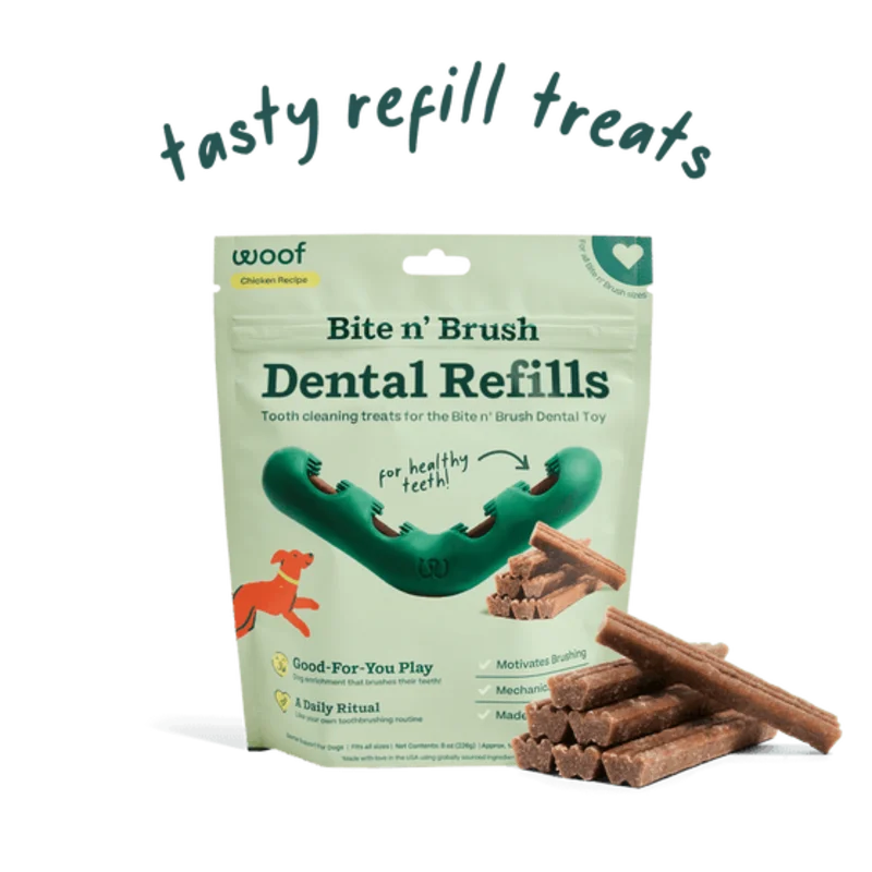 Woof Bite n' Brush Refills Dog Toy