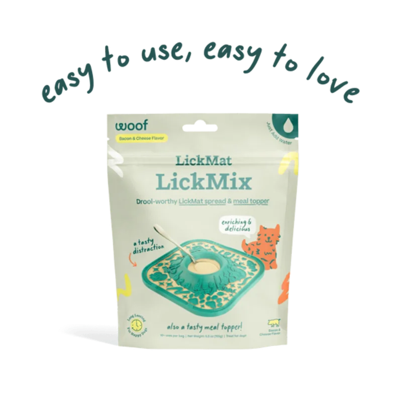 Woof LickMat Bacon & Cheese LickMix