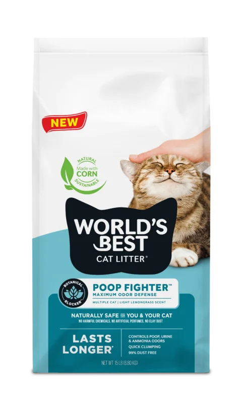 World's Best Cat Litter Clumping Poop Fighter