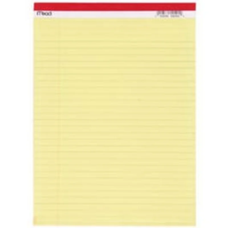 Yellow Legal Pad, 8.5 x 11-In., 50-Ct.