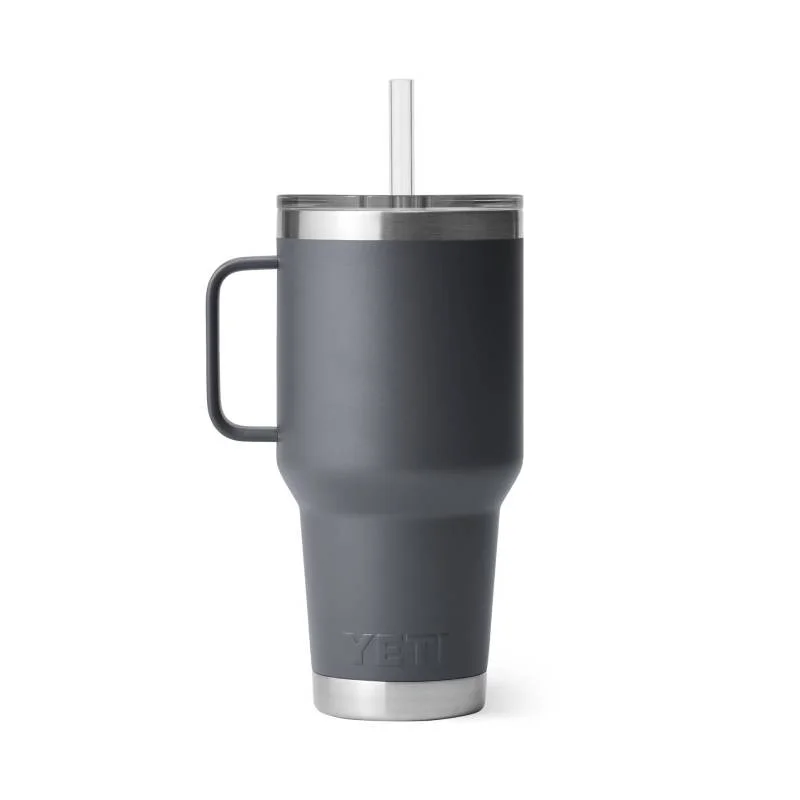 YETI Rambler 35 Oz Straw Mug  With Straw Lid canopy green