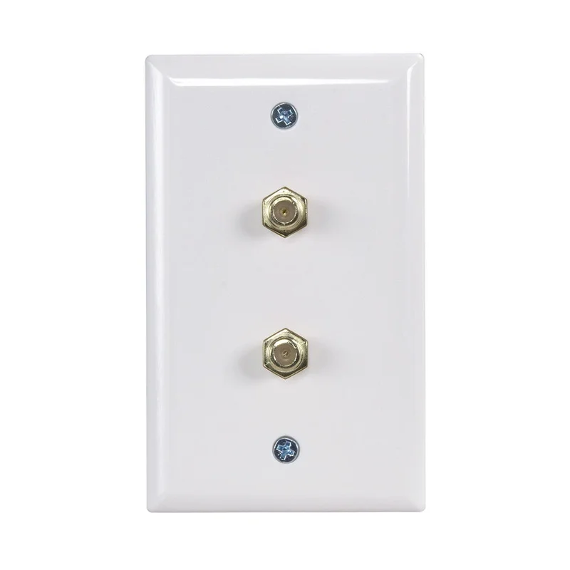 Zenith Dual Coax Wallplate  VW1001WJ2W