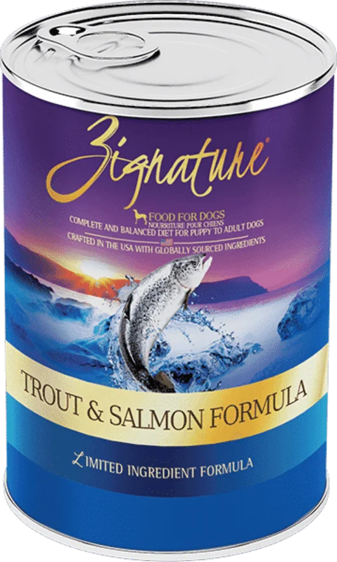 Zignature Limited Ingredient Trout and Salmon Formula Wet Dog Food