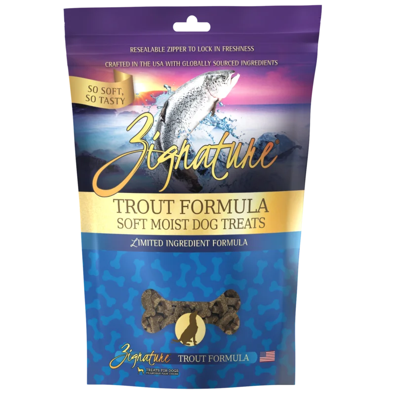 Zignature Trout Soft Moist Treats for Dogs