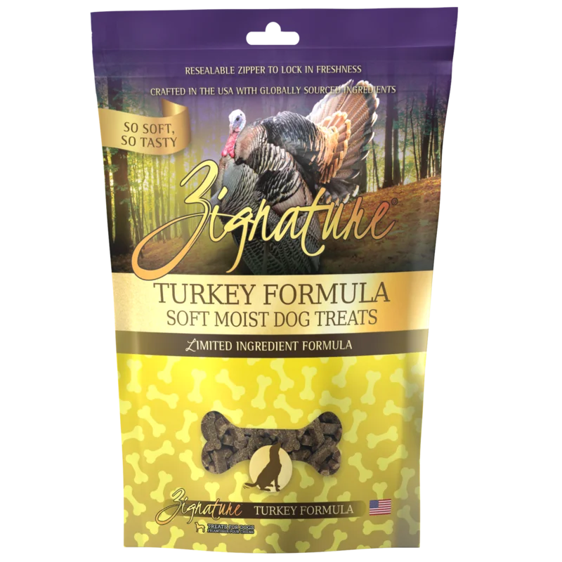 Zignature Turkey Soft Moist Treats for Dogs