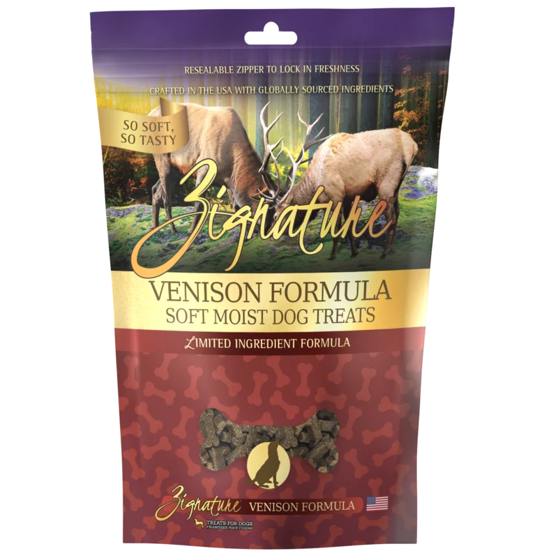 Zignature Venison Soft Moist Treats for Dogs